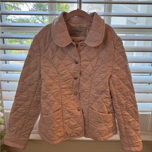 Burberry Light Pink Quilted Jacket